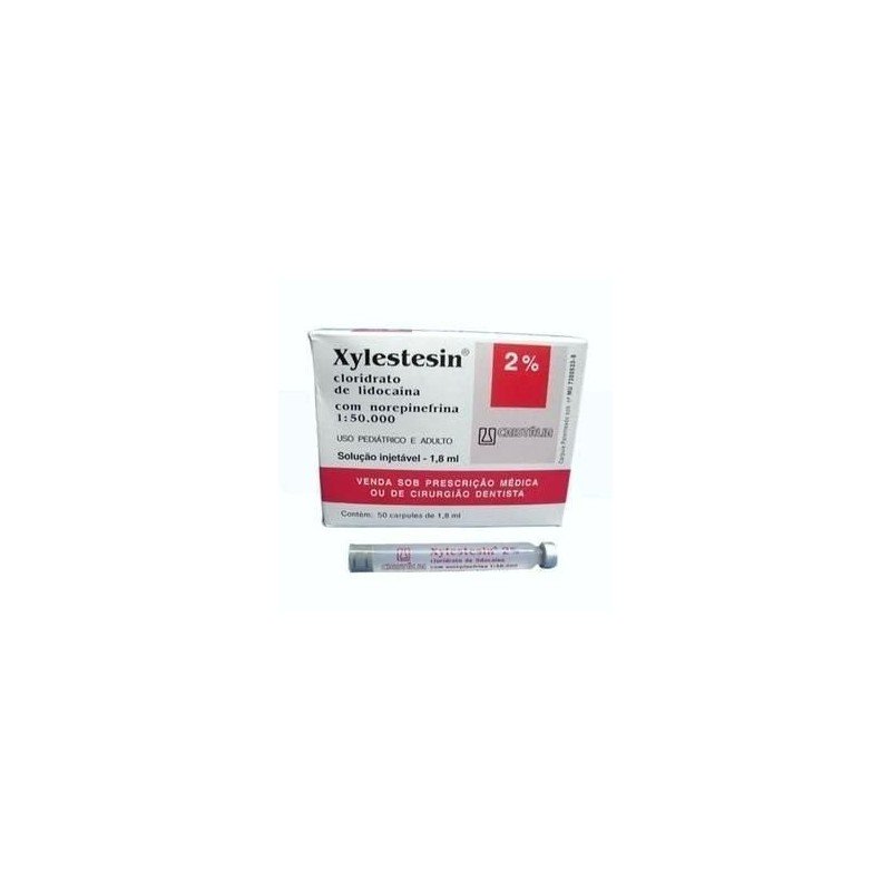 Anestésico Xylestesin 2% com vaso – Cristália