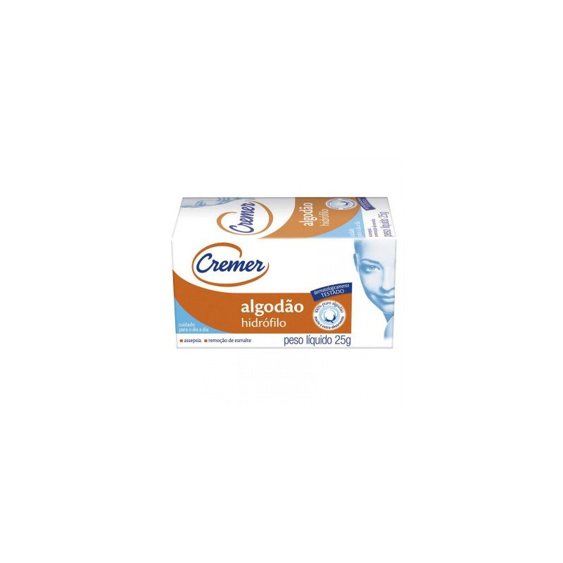 Caixa de Algodão Hidrófilo de 25g