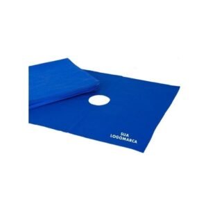 Campo cirúrgico oftalmo tecido brim 50x50cms - c/ fenestra Pcte 4 un.