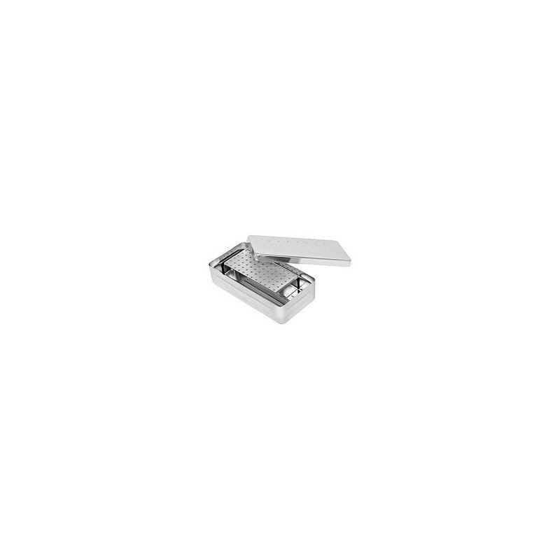 Estojo odontológico liso Luminox - aço inox brilhante