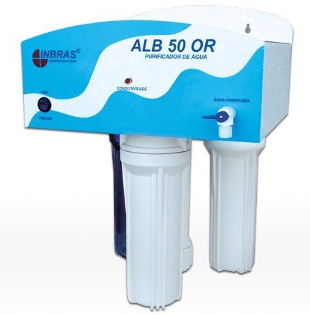 Purificador de Água – Osmose Reversa vazão 10 a 15 lts/hora mod. ALB 50