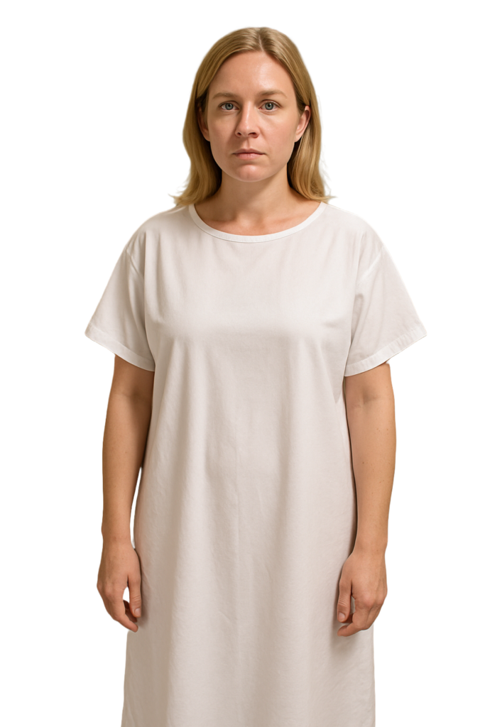 Camisola cirúrgica em tecido leve