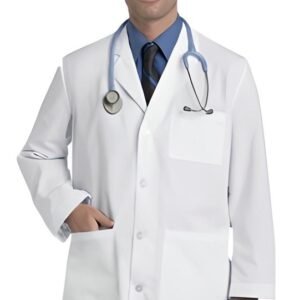 Jaleco avental Unissex branco tecido Oxford